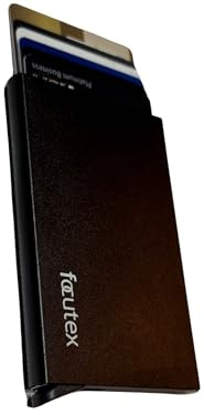 focutex Aluminium Kartenetui – RFID Schutz, Slim Wallet für Herren & Damen, Kompakter Kartenhalter für Kreditkarten, Robustes und Leichtes Design, Minimalistisch und Sicher, Portemonnaie