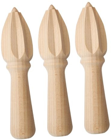 NAMOARLY 3piezas Exprimidor De Limón Manual De Madera Exprimidor De Frutas Multifuncional Para Cocina Restaurante Limas y Naranjas Fácilmente