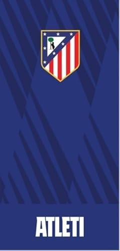 ASDITEX Toalla de Playa Atlético de Madrid, 75x150 cm, Algodón Premium, Azul