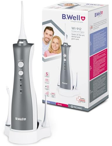 B.Well TH-912 Jet dentaire voyage - Portable avec housse, 1 mois autonomie