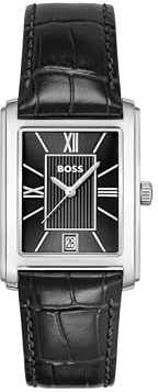 BOSS 1514300 Analoge Armbanduhr für Herren, Principle-Dress-Kollektion mit braunem Lederband