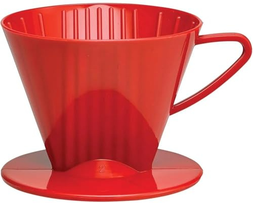 BOJHGO 1 Filtre à café Conique numéro 2, for préparer 6 Tasses, Facile Utiliser, for Un Riche et Savoureux, Design en Plastique
