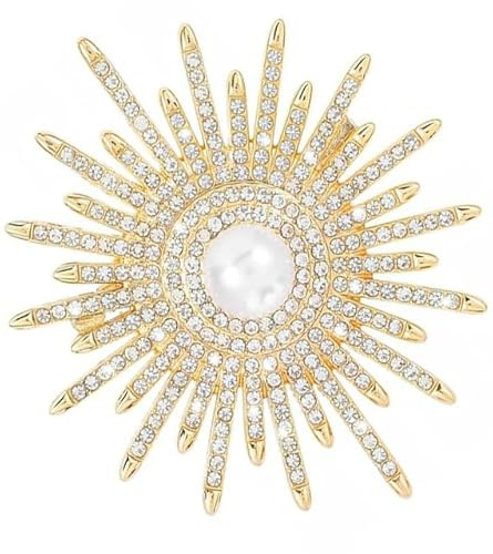 Sonnenblume Brosche Damen,Broches Gold,Flower Bouquet Brooch,Blumen Anstecknadeln Brosche,Modische Broschen Anstecknadeln Für Damen,Geeignet Für Kleider Pullover Kragen Schals Kleidersets Jackenrevers