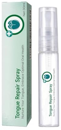 Zungenspray für Mundgesundheit, Glosshield Zungenspray, bei weißer Zunge und trockenem Mund, zweimal täglich anwenden (3 Stück) (1PCS)