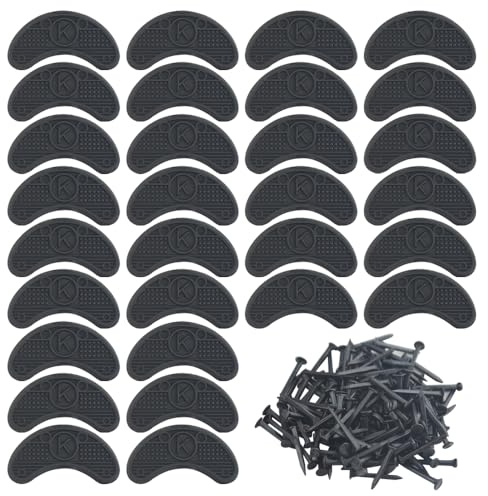 TOVOT 15 Paires de Talonnettes en Plastique Plaques de Réparation pour Talon de Chaussure (M: 5,5×3×0,4cm)
