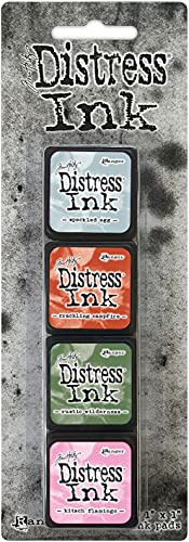 Ranger Tim Holtz-Distress Mini Ink-Kit 16, verschiedene 2,5 x 2,5 cm, TDPK76339