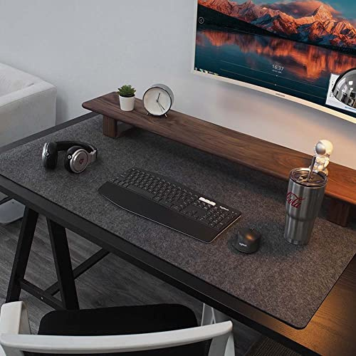 Hochwertige Schreibtischunterlage aus Filz mit rutschfester Unterseite, 90 x 45 cm, Tastatur-Mauspad, Computer-Schreibtischunterlage zum Spielen/Schreiben, kratzfest, wasserdicht,