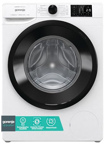 Gorenje WAM 84 AP Waschmaschine mit Dampffunktion / 8 kg / 1400 U / 16 Programme/AquaStop/Inverter PowerDrive Motor/Edelstahltrommel/Kindersicherung/EEK A/weiß