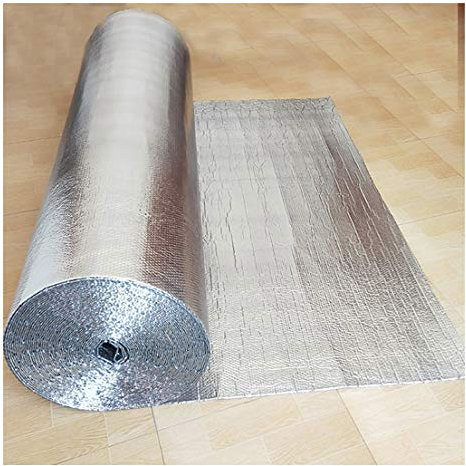 Isolierfolie Vorzelthimmel Selbstklebend Hitze isoliert Dämmung Isolierung Isoliertapete Aluminium Thermo Folie Wand Garage Wohnwagen Luftpolsterfolie Isoliertapete Isolierung Folie Wärmeh(Size:1x15m)