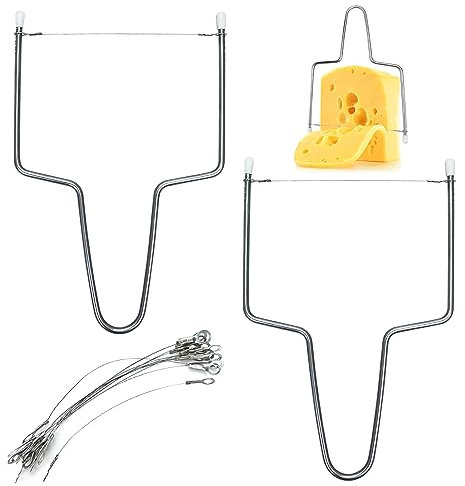 Lechengjia Käseschneider für harte und halbharte Butterwurst, 14 käseschneider draht im Lieferumfang enthalten