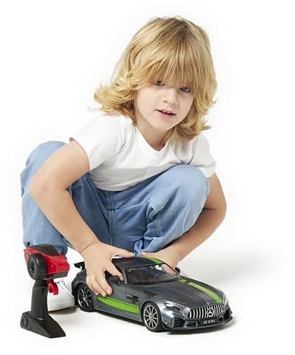 Mercedes Benz GT R Pro Offiziell Lizenziertes Ferngesteuertes Auto - 1/12 Maßstab RC Drift Auto mit 7,4V 900mAh Wiederaufladbarer Batterie, 2,4Ghz Fernbedienung und LED Lichtern