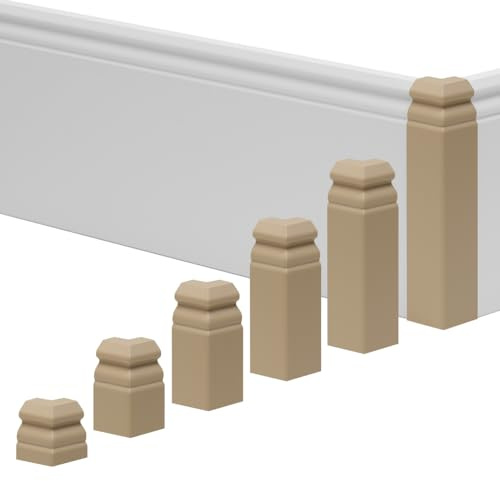 REESE Außenecke Eiche für Sockelleisten | 18 x 80 mm | passgenau | Profil Hamburg/Berlin | Verbinder für Leisten | einfache Montage ohne Bohren