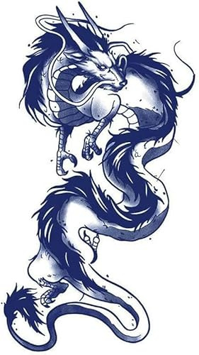 5 Pièces Imperméable À L'Eau Longue Durée Bras De Fleur Grande Image Dos Simulation Tatouage Semi-Permanent À Base De Plantes Dragon Totem Autocollant De Tatouage Temporaire
