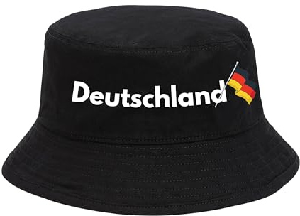 dalerno Deutschland Hut EM Fußball 2024 Herren Damen Anglerhut Fischerhut Bucket Hat Europameisterschaft Germany Fanartikel DE Public Viewing EM Deko Kappe Mütze Männer Frauen Fussball