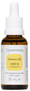 Vitamin-D3 ohne Zusatzstoffe, 1.000 IE, in Rapsöl, 1.000 Tropfen (30 ml)