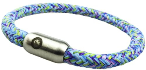 fish and ships Segeltau Armband Damen Herren Kinder - Sportarmband Mermaid - Handmade in Berlin - Wasserfest - Stärke 6 mm - Extra starker Magnetverschluss - Länge 20 cm