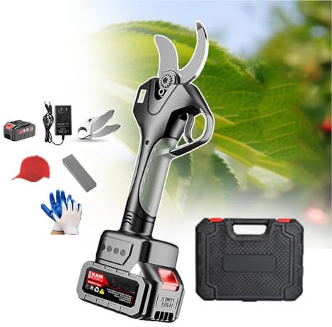 Forbici Elettriche Da Potatura Da 1,7 Pollici, Forbici Da Potatura Da Giardino, Tagliasiepi Elettrico Da 21 V, Forbici Elettriche Senza Spazzole Per Giardinaggio (Con Batteria),1-battery