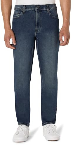 Amazon Essentials Men's Low Stretch Athletic Fit Jeans, Tinted Dark Wash, 33W x 28L
