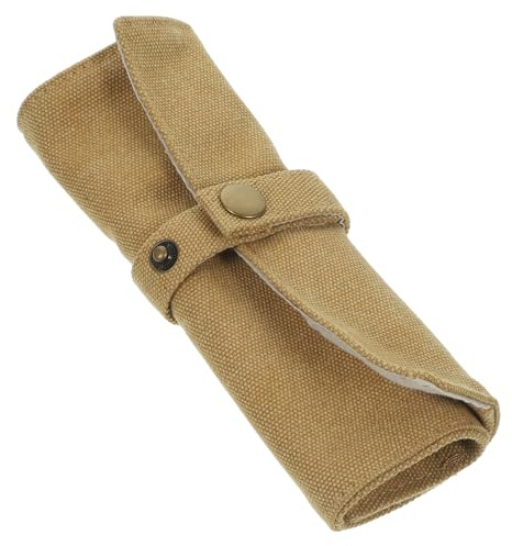 BESPORTBLE Tragbare Uhrenrolle Leichte und Vielseitige Uhrentasche aus Canvas mit 5 Fächern für Reise und Aufbewahrung für Uhrenliebhaber