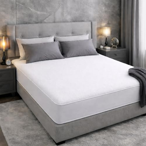 Coprimaterasso Impermeabile Tommy Matrimoniale 170x200 cm – Traspirante e Silenzioso, Multistrato, 50% Cotone 50% Poliestere, Con Elastico Perimetrale, Antiacaro e Anallergico