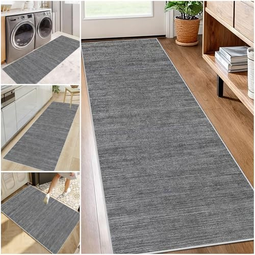 Alfombra de Corredor Antideslizante Grande Alfombra Cocina Lavable 60 x 200 cm Alfombra Comedor Pasillo Entrada Felpudos Moqueta Corredor Alfombra Larga de Pasillo Cocina Lavadero Entrada Habitacion