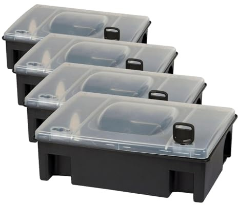 Kerbl 299609 Köderstation Tom gegen Ratten (Packung mit 4)