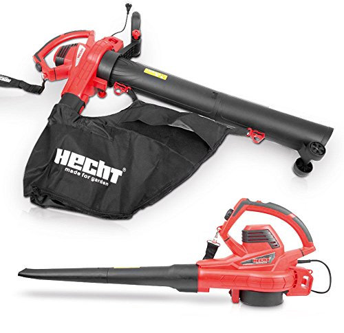 Hecht de feuillus 3303 Souffleur Aspirateur Broyeur Souffleur Moteur électrique feuilles (3000 W, flux d'air : Max. 200–280 KM/H)