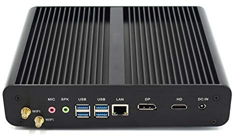 Partaker B16 Fanless Mini PC, Slim Desktop Computer, Intel i7 8550U/i7 8565U/i7 8559U 8th Gen. 4 Cores CPU, 32GB DDR4 RAM,512GB SSD,4K 4096x2304, HDMI, DP, Aluminum Alloy Case