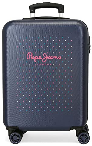 Pepe Jeans Molly, Trolley Rigido Cabina 55m Bambine E Ragazze, Multicolore, 38x55x20 cms