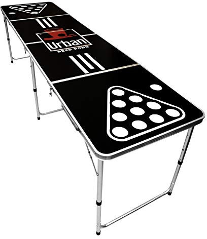 Beer Pong Tisch „Ice“ mit Kühlfach und Becherhaltern - Original Bier Pong Table Set inkl. 50 Bechern, 6 Bällen & praktischem Ballhalter… (Becher & Bälle)
