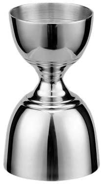 HirrWill Derrison Bell Jigger Edelstahl-Barwerkzeug mit Messmarkierungen von 14,2 g, 28,3 g, 42,5 g und 57 g, hochglanzpoliert, 1 Messbecher