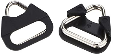 Leftfoto Stainless Steel Triangle Split Ring,Camera Strap Hook Lug Ring, with Plastic Cap,for Belt Hook Lanyard for Camera Shoulder Strap (2 pcs)