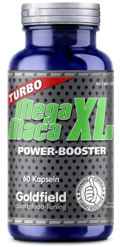 Goldfield Mega Maca XL – Natürliche Unterstützung für Deine Fitnessziele mit Maca Wurzel Extrakt aus Peru | Über 60 Wirkstoffe für Dein Wohlbefinden