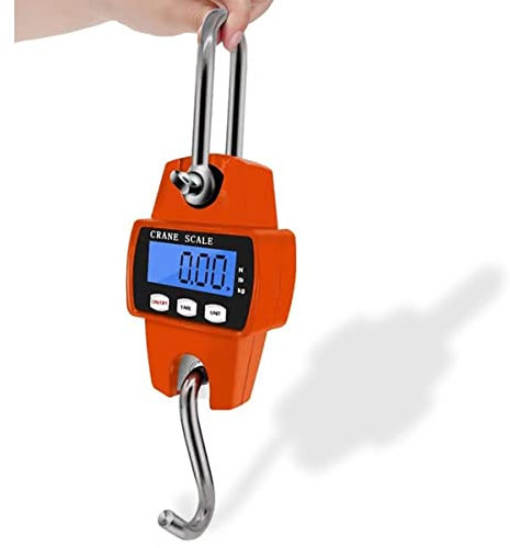 OUSIKA Mini bilancia elettronica da 300 kg, sensore ad alta precisione, bilancia digitale portatile, display LCD for garage/fattoria/grandi bagagli, frutta e verdura all'aperto, ecc. Bilancia