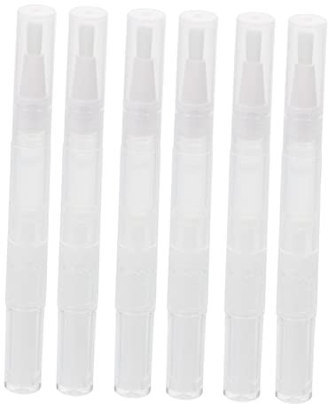 DOITOOL 6pezzi Pennine Per Olio Per Cuticole Trasparenti Riempibili Liquidi Adatte Per Viaggi e Uso Quotidiano Facili Da Sigillare Trasportare
