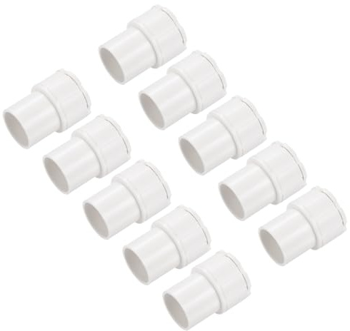 QUARKZMAN 10 Pcs Adaptador de Conducto Macho Tuerca de Bloqueo 20 mm PVC | Abrazaderas de Tubería Sello de Conexión para Adaptador de Conducto