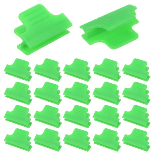 M METERXITY 60-Pack Greenhouse Buckle for 1/4 Inch PVC Pipe, Greenhouse Film Buckle Shading Net Rod Clip for Garden Net/Row Cover/Greenhouse Plastic [Grass Green]