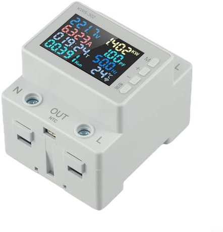 Misuratore di potenza intelligente, misuratore di tensione e corrente, AC170-300V 63A WiFi Power Meter, consumo energetico e monitor di utilizzo dell'elettricità, controllo APP remoto intelligente