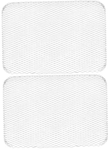 ORFOFE BBQ Mesh Grilling Mats Outdoor Grill Pads for Camping Picnics Non-Stick Aluminum Barbecue Mats Heat-Resistant Cooking Liners Leak-Proof Disposable Grill Pads 10pcs