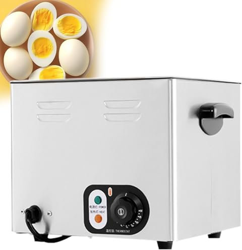 Cocedor de Huevos Eléctrico de Cocina, Cocedor de Huevos de Aguas Termales, Comercial, Gran Capacidad, Automático, inteligente, Máquina para Huevos Medio Cocidos y Huevos Pasados ​​por Agua