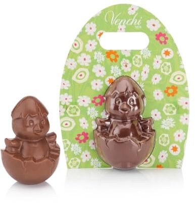 Venchi - Pulcino di Cioccolato al Latte, Senza Glutine, 100 gr, Collezione Pasqua, Idea Regalo