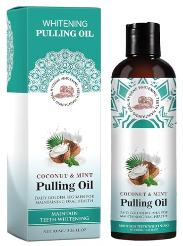KOAHDE Collutorio Sbiancante Naturale,Collutorio Naturale All'Olio Sbiancante,Collutorio all'Olio di Cocco,Rinfresca l'Alito Elimina l'Alito,Deodorante per l'Alito Orale,100ML