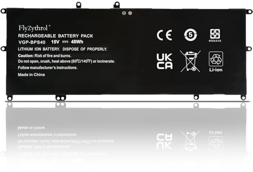 FlyZythrol 15V 48Wh VGP-BPS40 battery Compatible With Sony Vaio Flip 14A 15 | 15A SVF14N SVF15N Series SVF15N17CXB SVF15N18PXB 8630-11178493 2ENA-B01IDT 0257-13161583