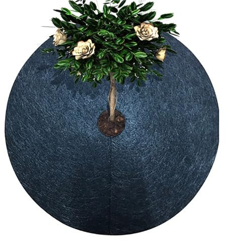 RUWLFE Unkrautmembran 12 Stück Unkrautschutztuch, Unkrautbekämpfungs-Vliesstoff, abbaubares Gartenbodentuch, atmungsaktive Graslandmembran(15cm)