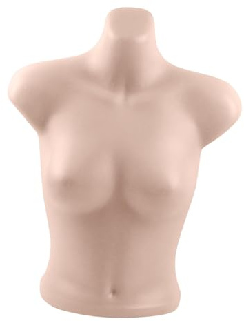 perfeclan ​Schaufensterpuppe Torso für Dessous – Leichter BH-Display-Ständer aus Kunststoff – Vielseitig für Verkaufstische, Ausstellungen & Zuhause – Stilvolles Unterwäsche-Mannequin