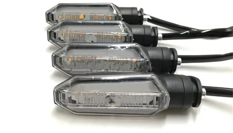 LYBH Luci Frecce di Direzione Indicatori di Direzione per Moto per H&Onda per CB 150 R NSS 750 X NC 750 X CRF 250/L Africa Twin(Chiaro,4 Pezzi)