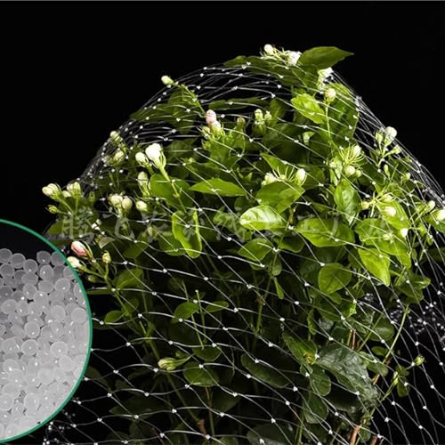 Filet de jardin en nylon transparent de 10 x 10 m, maille anti-oiseaux et cerfs pour cultures, barrière de protection ultra fine pour couvertures d'étang, treillis de clôture durable pour plantes