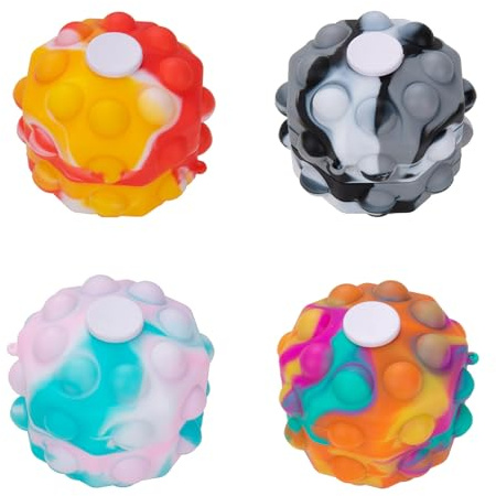 4 Stück Wutball, Stressball, Anti Stress Bälle, Knautschball für Büro, Schule und Zuhause, Sensorisches Spielzeug Zur Entspannung und Konzentration