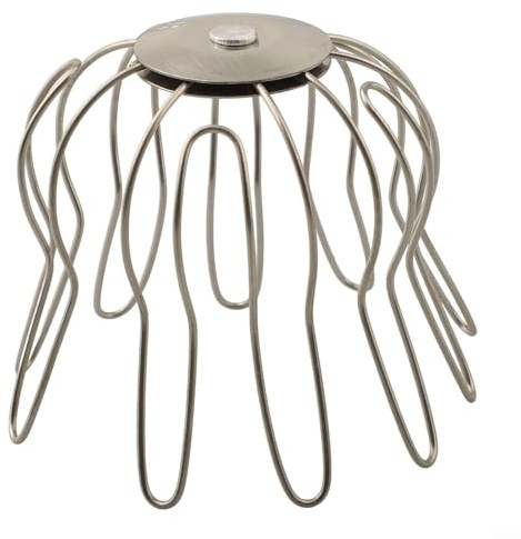 Filtro de canalón de acero inoxidable, tapa de tubo de agua de lluvia que evita la obstrucción de hojas y escombros para canalones de techo, desagües de suelo, balcón, drenaje plateado, fácil