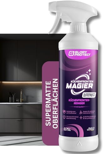 KÜCHEN-FRONTEN MAGIER SUPERMATT Aktiv-Fett Küchen-Reiniger 750 ml | Professioneller Spezialreiniger für supermatte oder ultramatte Küchenfronten, intensive Tiefen-Fettformel | Anti-Fingerprint